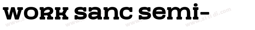 work sanc semi字体转换
